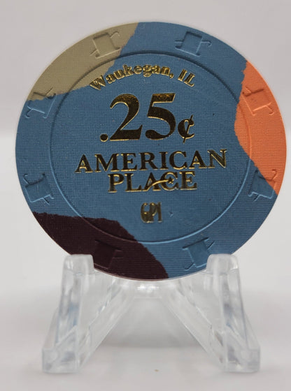 American Place Casino Waukegan IL  $.25 Chip