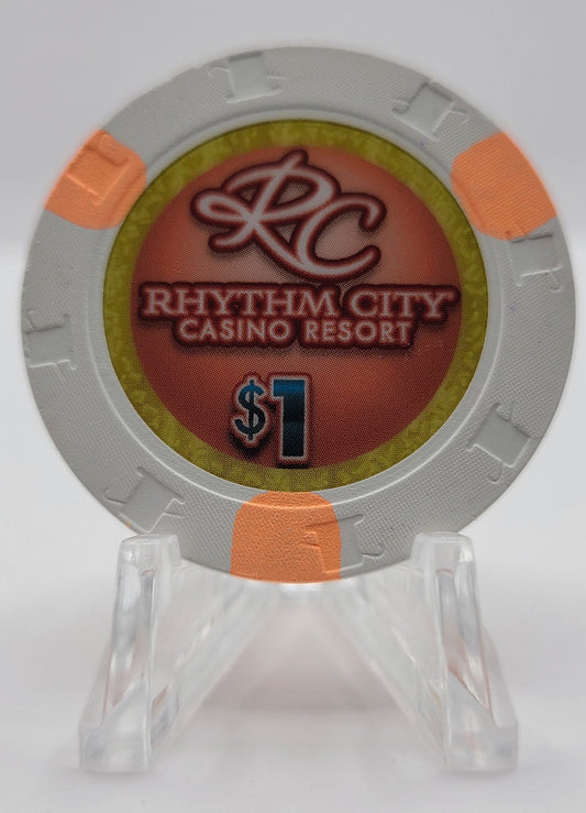 Rhythm City Casino Davinport Iowa 2021 $1 Chip