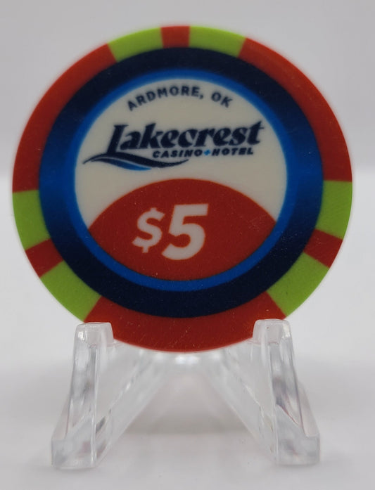 Lakecrest Hotel Casino Ardmore Oklahoma 2024 $5 Chip