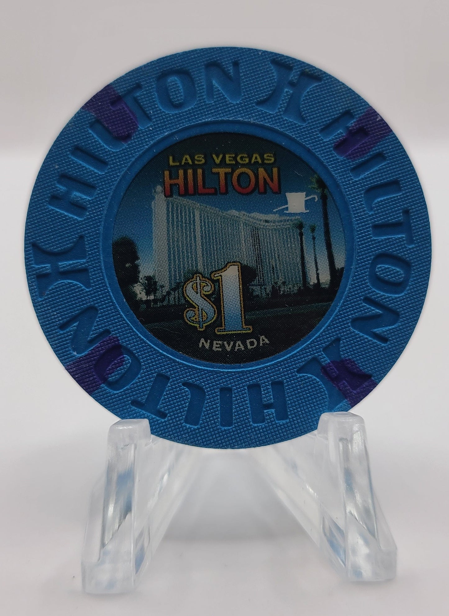 Hilton "Las Vegas"Casino Las Vegas Nevada 2010 $1 Chip E9742