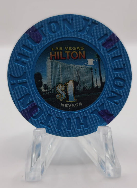 Hilton "Las Vegas"Casino Las Vegas Nevada 2010 $1 Chip E9742