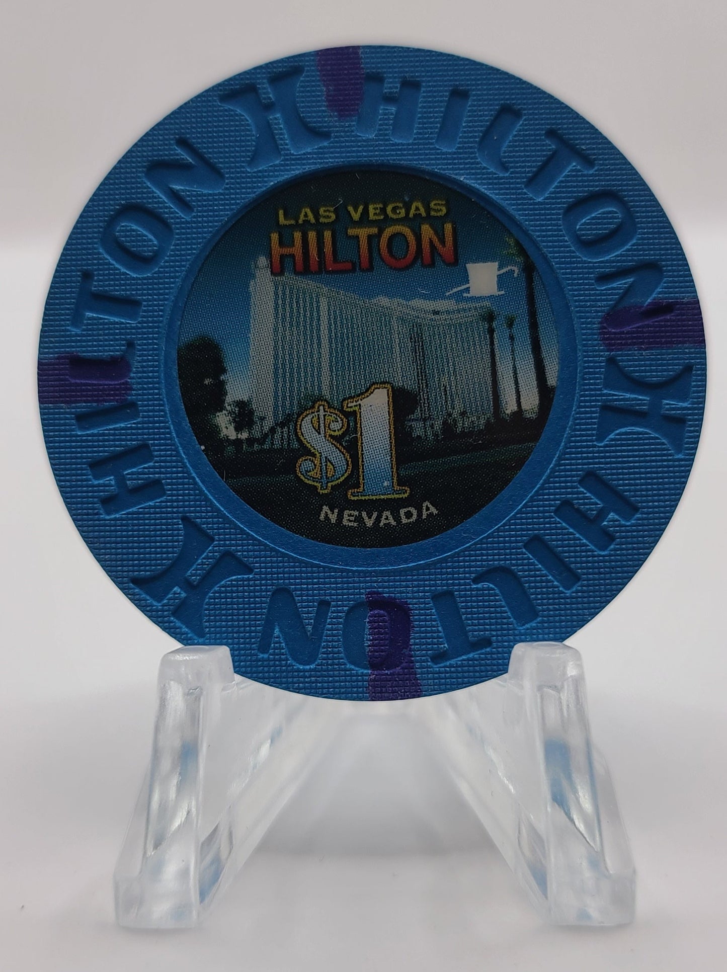 Hilton "Las Vegas"Casino Las Vegas Nevada 2010 $1 Chip E9742