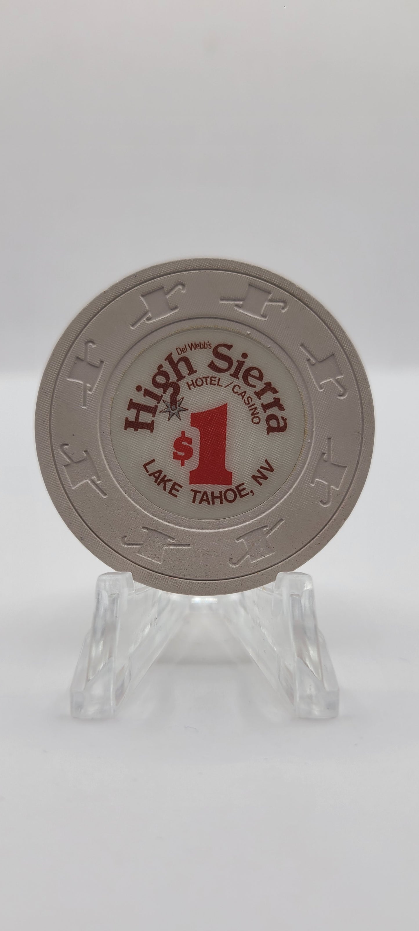 High Sierra Casino Lake Tahoe Nevada 1984 $1 Chip N5165