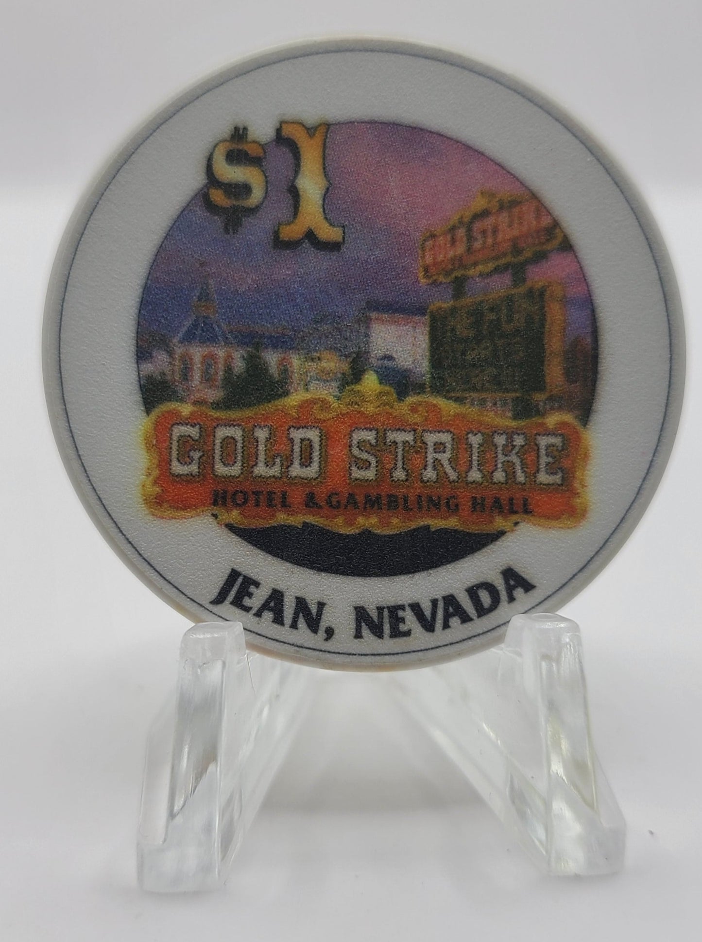 Gold Strike Hotel & Gambling Hall Jean Nevada 1999 $1 Chip V4314