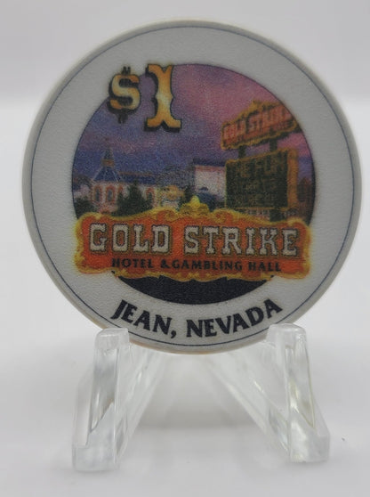 Gold Strike Hotel & Gambling Hall Jean Nevada 1999 $1 Chip V4314