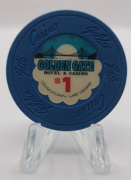 Golden Gate Casino Las Vegas Nevada 1989 $1 Chip N1713