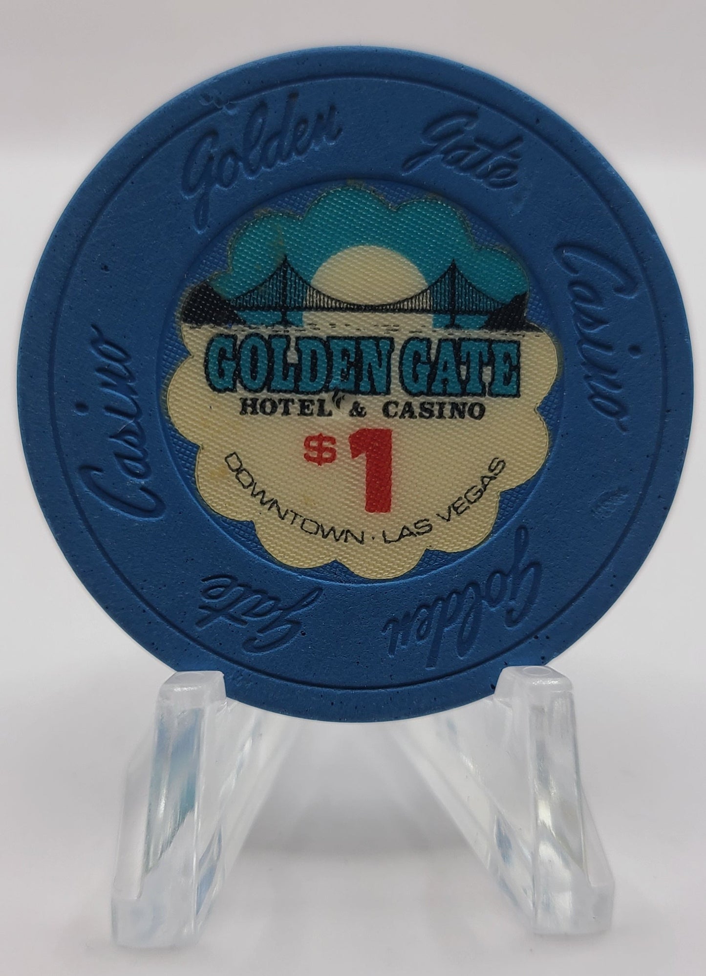 Golden Gate Casino Las Vegas Nevada 1989 $1 Chip N1713