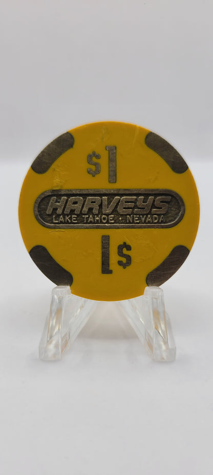 Harvey's "Wagon Wheel" Lake Tahoe Nevada 1986 $1 Chip N5160