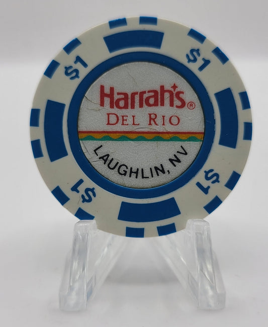 Harrah's Del Rio Casino Laughlin Nevada 1988 $1 Chip N0530.1