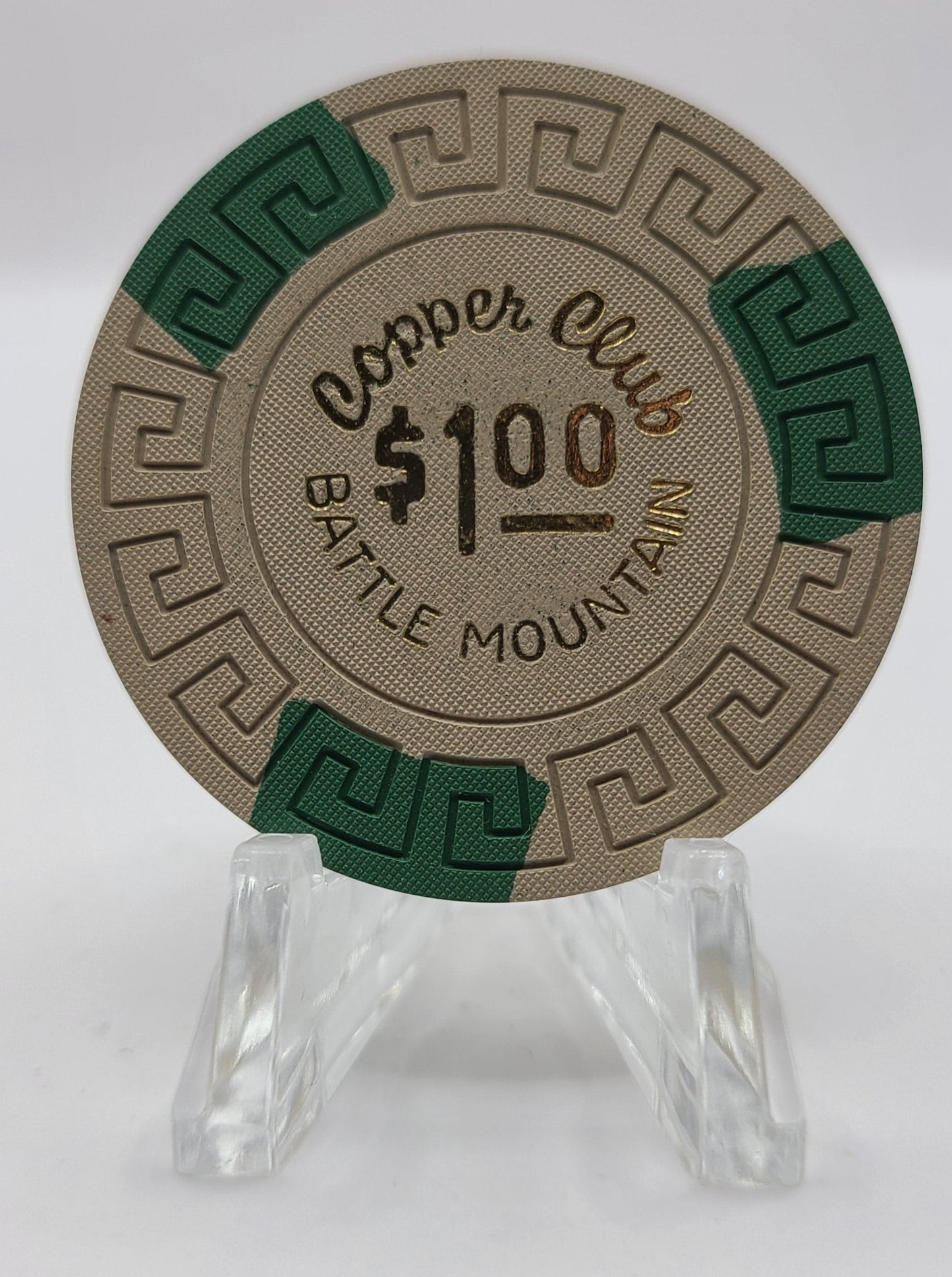 Copper Club Casino Battle Mountain Nevada 1966 $1 Chip N6096