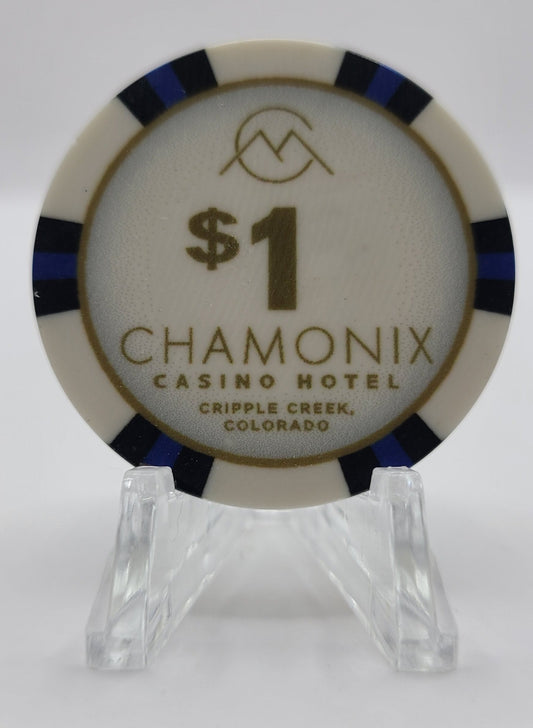 Chamonix Casino Hotel Cripple Creek Colorado 2023 $1 Chip