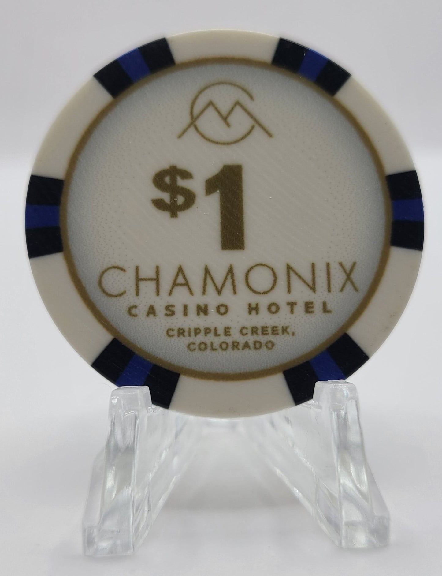 Chamonix Casino Hotel Cripple Creek Colorado 2023 $1 Chip