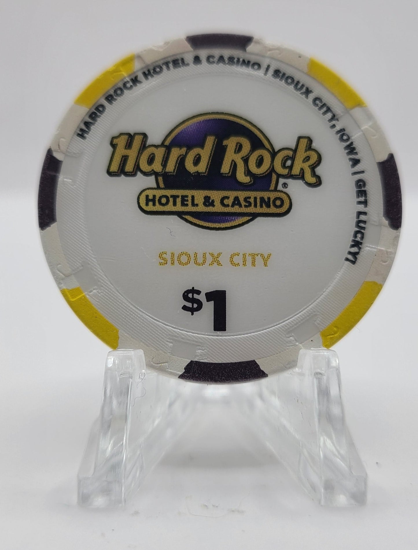 Hard Rock Hotel & Casino Sioux City IA 2014 $1 Chip