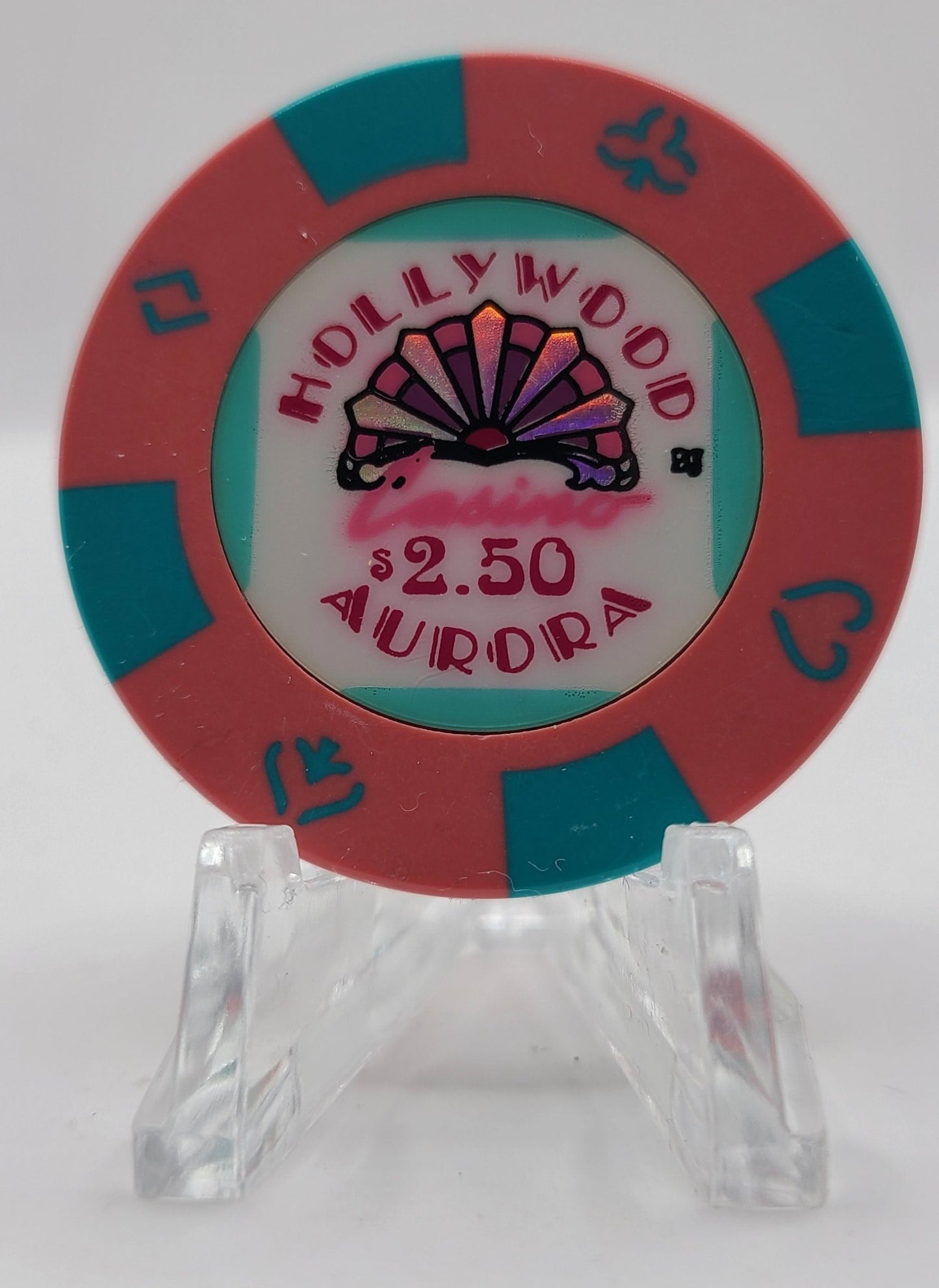 Hollywood "Riverboat" Casino Aurora Illinois $2.50 Chip