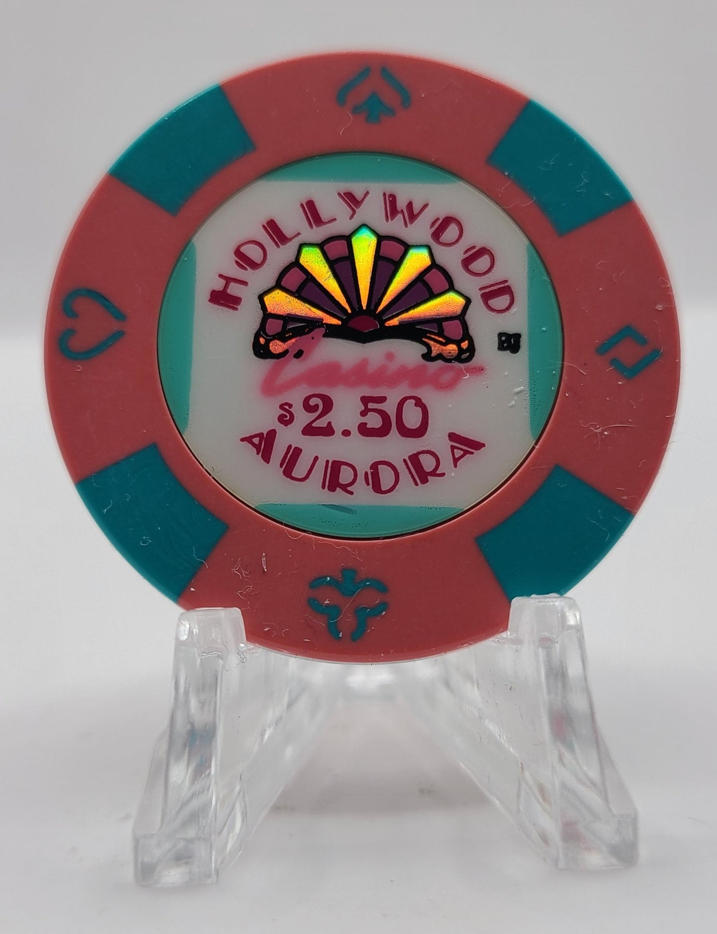 Hollywood "Riverboat" Casino Aurora Illinois $2.50 Chip