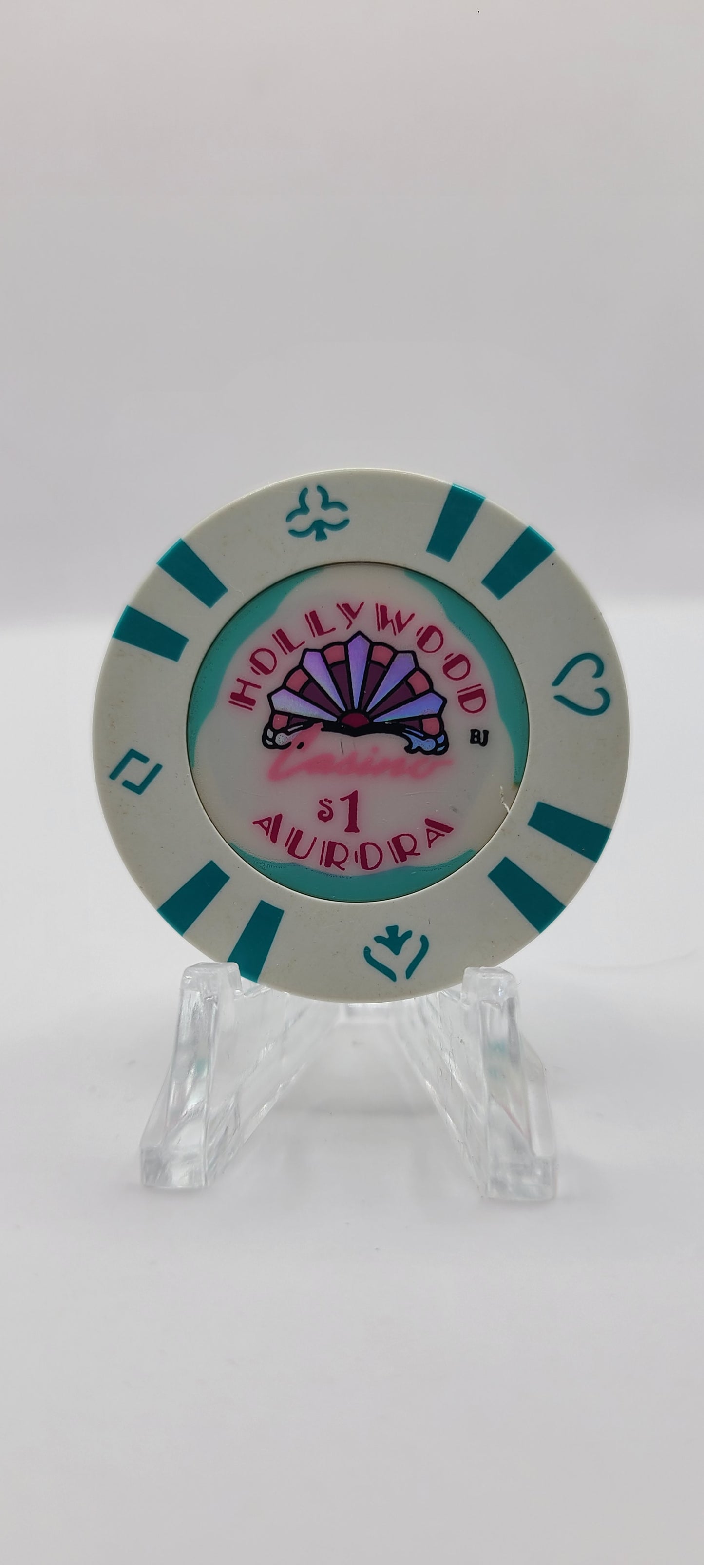 Hollywood "Riverboat" Casino Aurora Illinois $1 Chip