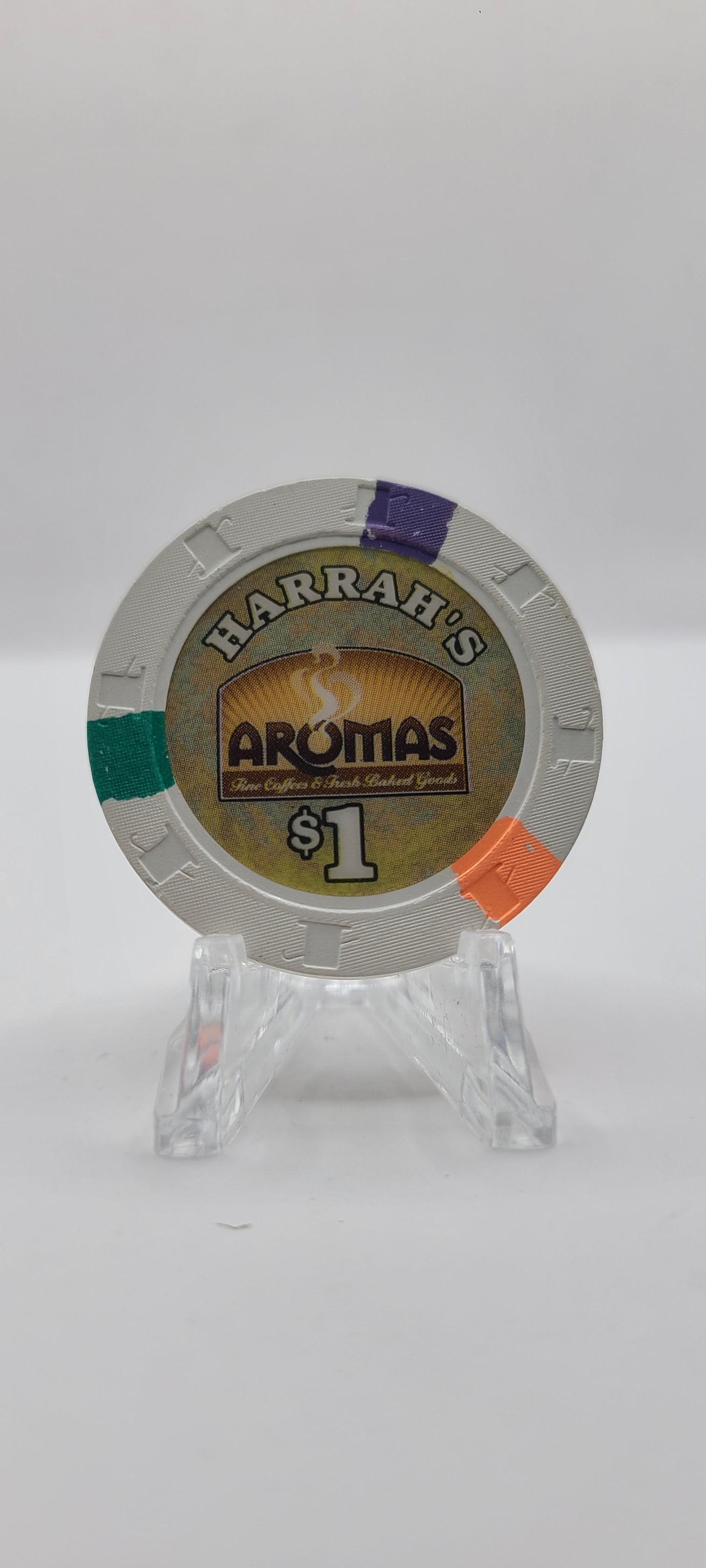 Harrah's Hotel Casino Shreveport Louisiana 2001 "Aromas" $1 Chip