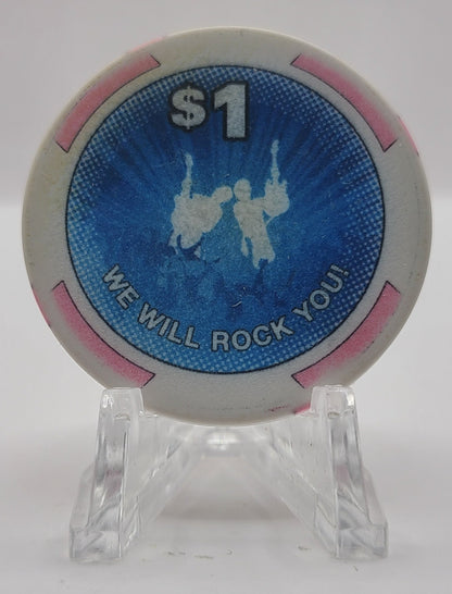 Hard Rock Casino Albuquerque New Mexico $1  Chip (Worn)