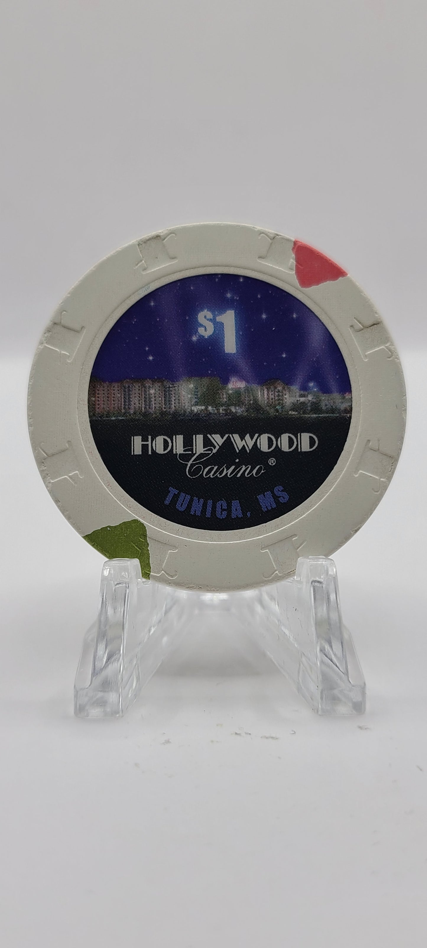 Hollywood "Riverboat" Casino Tunica Mississippi 2008 $1 Chip