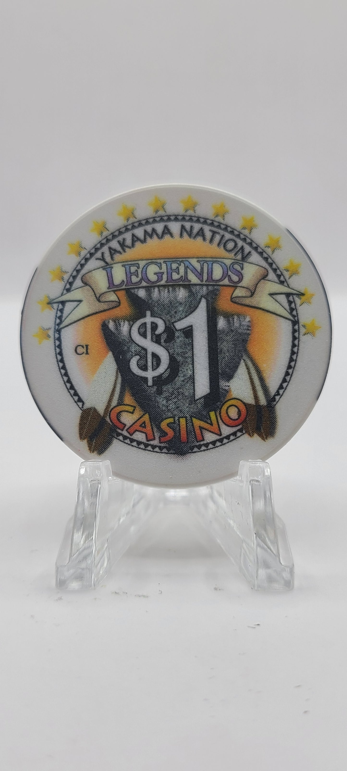 Legends Casino Toppenish Washington $1 Chip