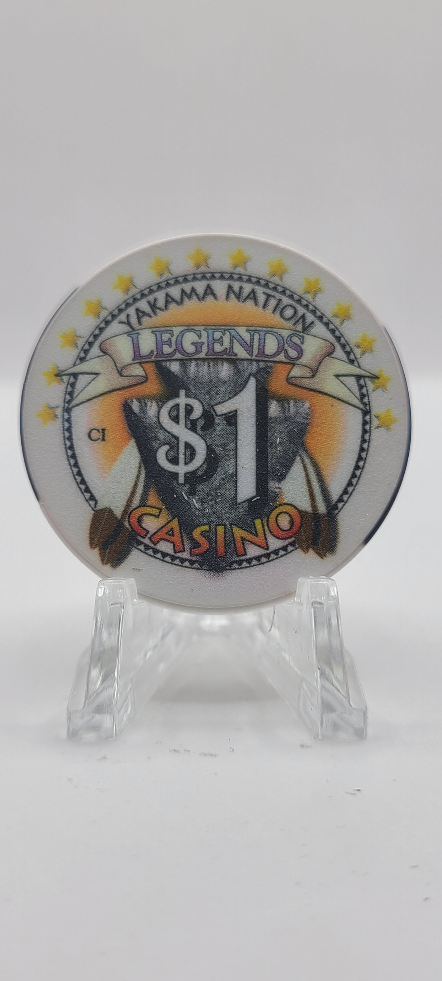 Legends Casino Toppenish Washington $1 Chip