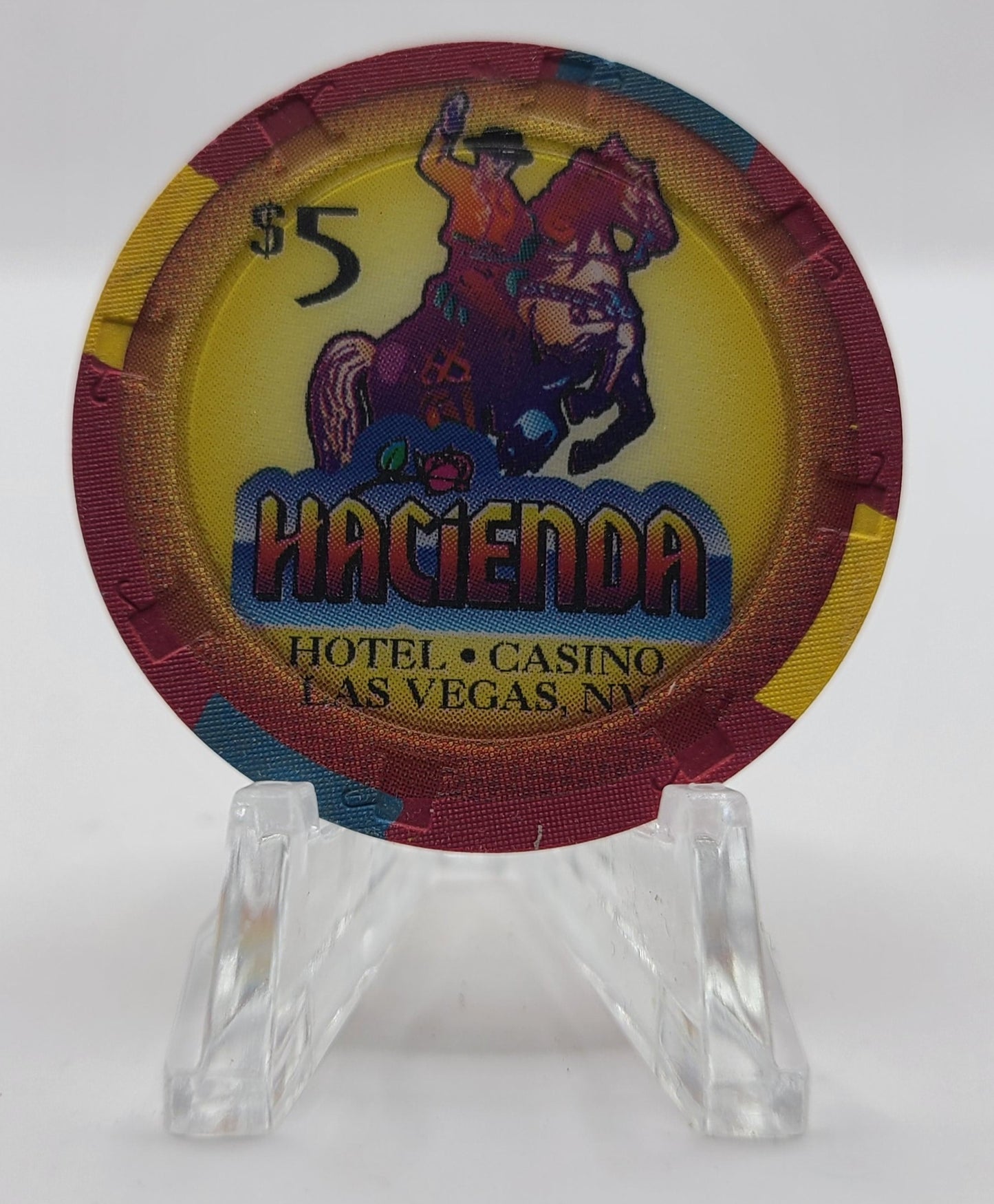 Hacienda Hotel Casino Las Vegas Nevada 1995 $5 Chip N1156