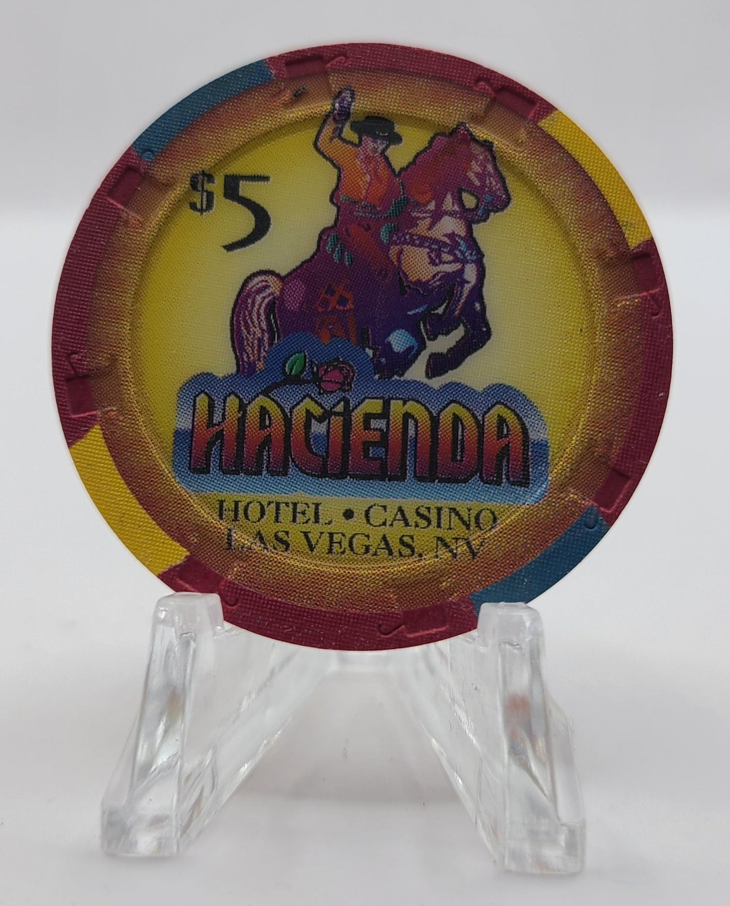 Hacienda Hotel Casino Las Vegas Nevada 1995 $5 Chip N1156