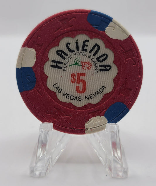 Hacienda Hotel Casino Las Vegas Nevada 1992 $5 Chip N1738