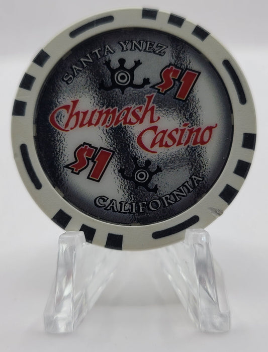 Chumash Casino Santa Ynez California $1 Chip