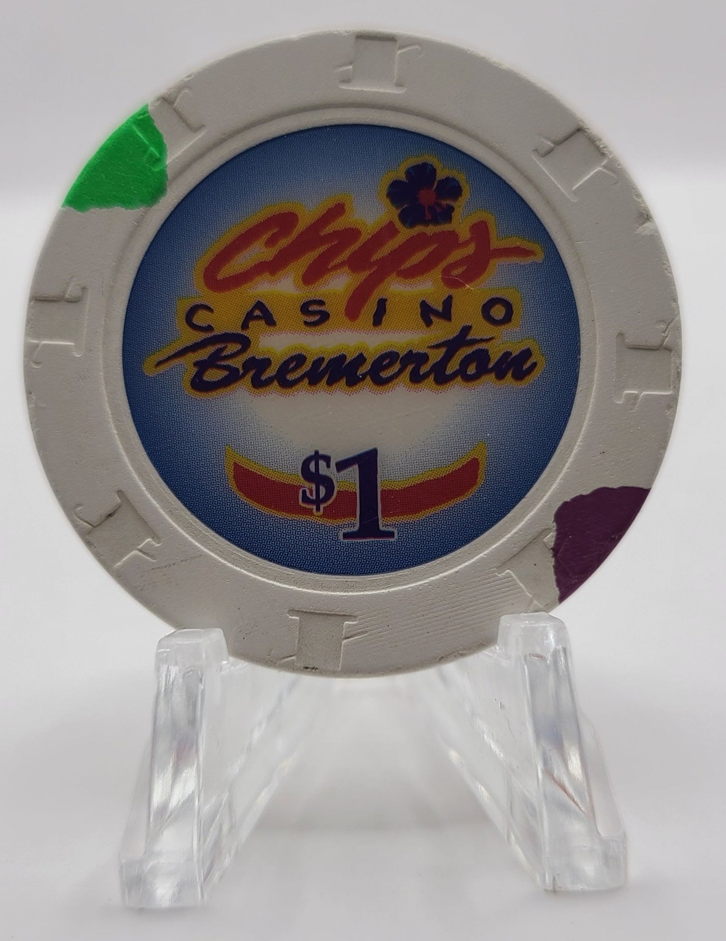 Chips Casino Bremerton Washington $1 Chip