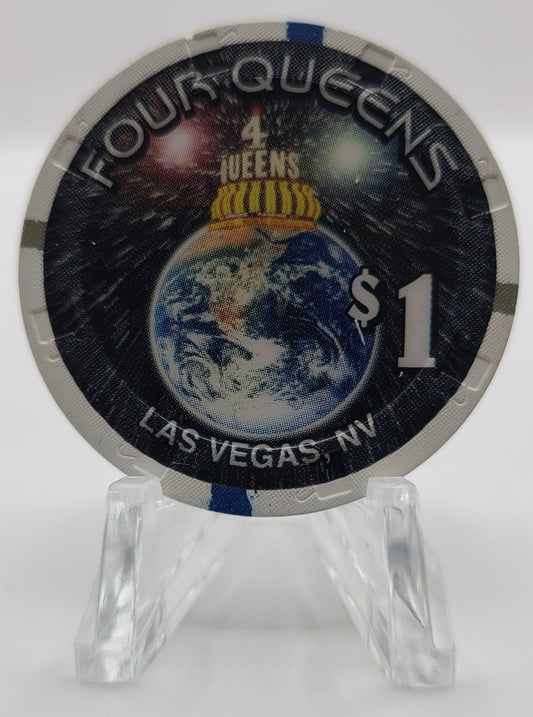 Four Queens Hotel Casino Las Vegas Nevada "1999 Millennium 2000" $1 Chip