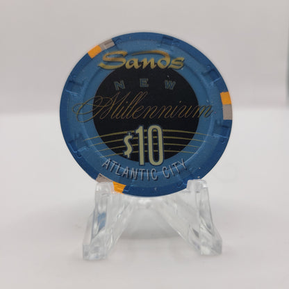 Sands Hotel Casino Atlantic City NJ "1999 Millennium" $10 Chip SAN-10c