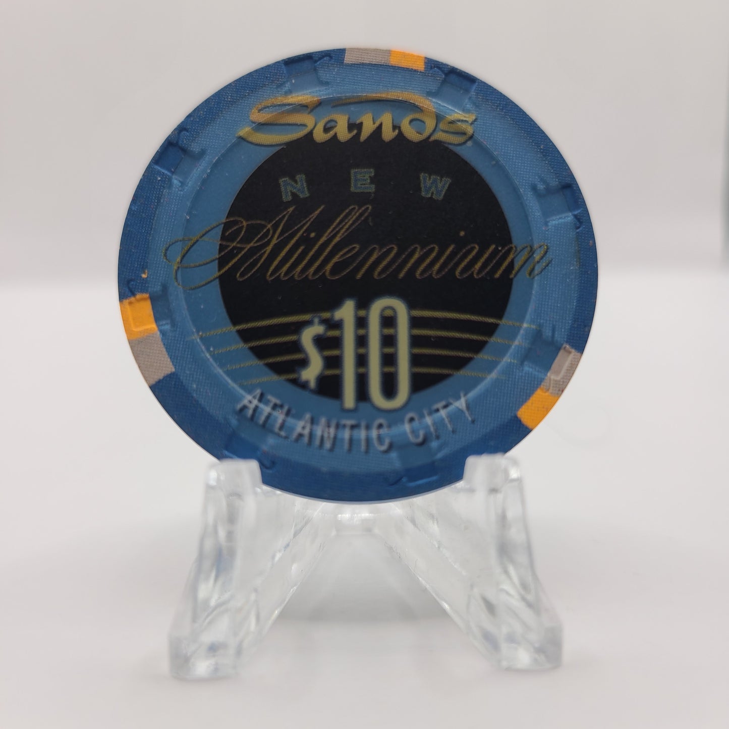 Sands Hotel Casino Atlantic City NJ "1999 Millennium" $10 Chip SAN-10c