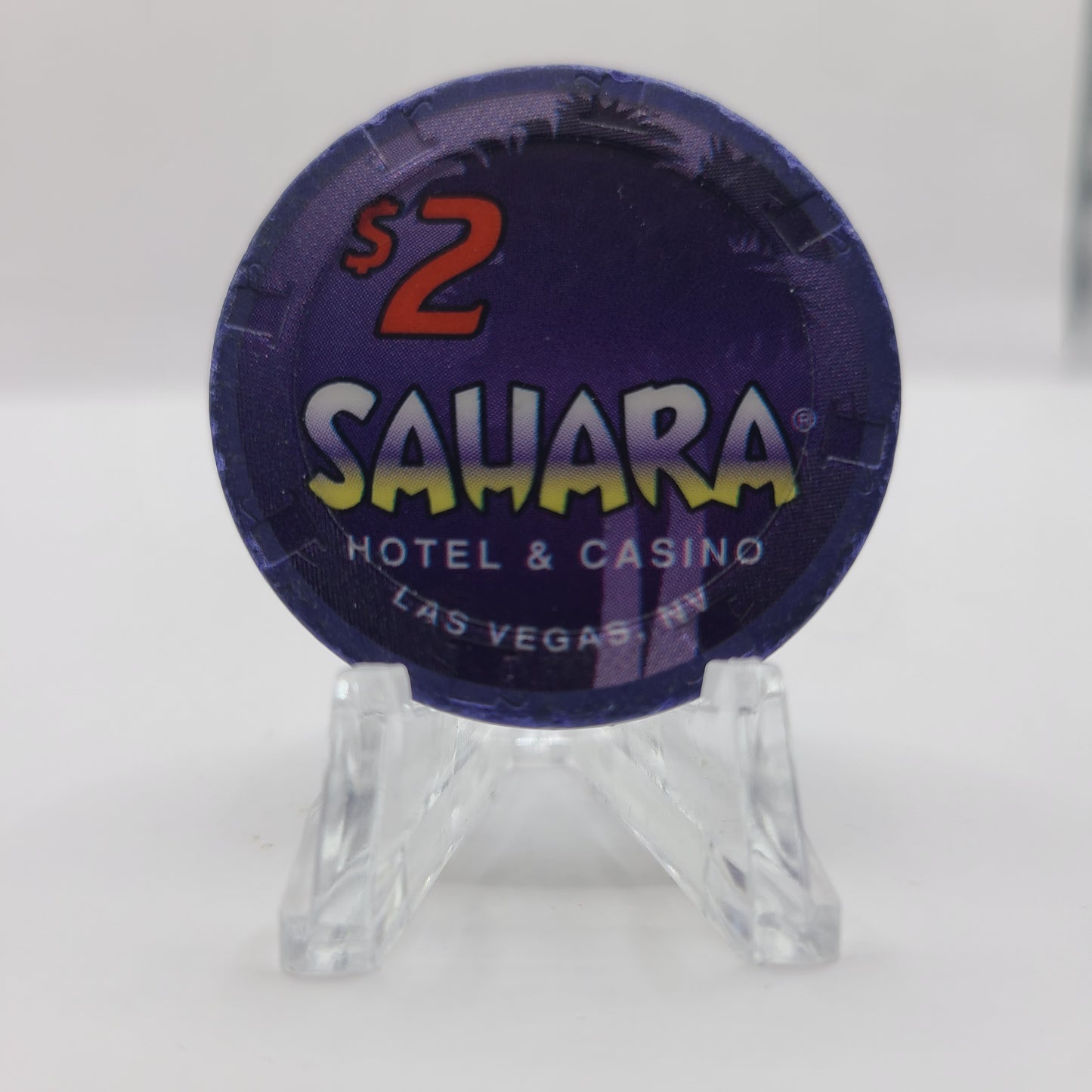 Sahara Hotel Casino Las Vegas Nevada 1996 $2 Chip N2819