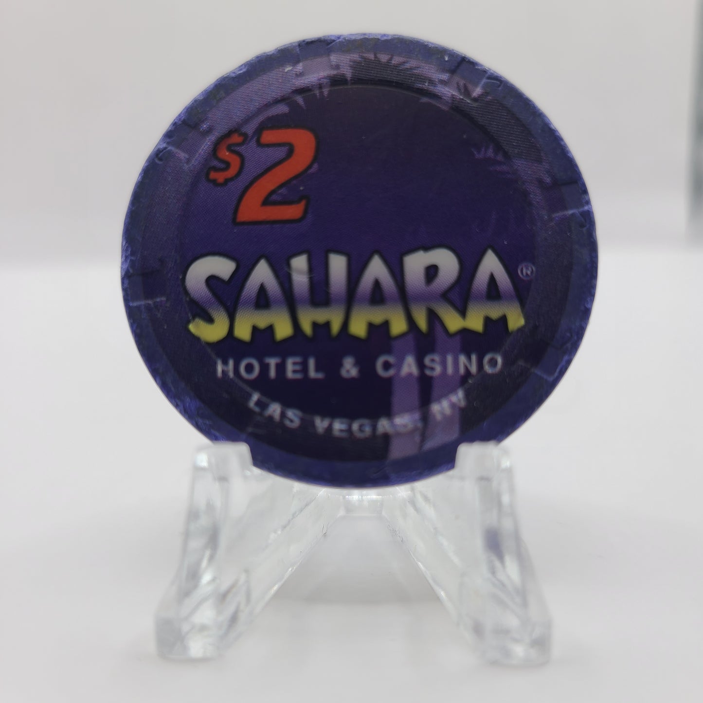 Sahara Hotel Casino Las Vegas Nevada 1996 $2 Chip N2819