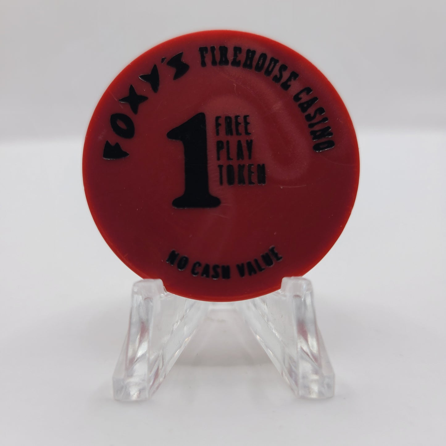 Foxy's Firehouse Casino Las Vegas Nevada NCV "1 Free Play" Token