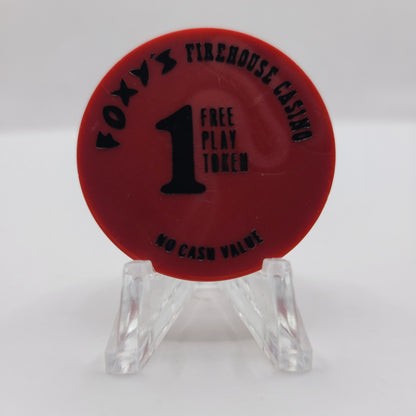 Foxy's Firehouse Casino Las Vegas Nevada NCV "1 Free Play" Token