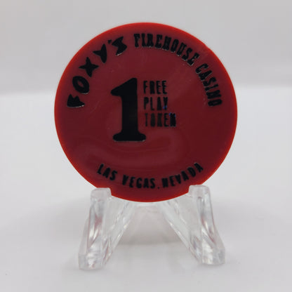 Foxy's Firehouse Casino Las Vegas Nevada NCV "1 Free Play" Token