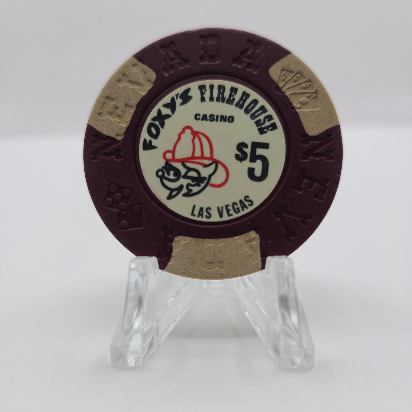 Foxy's Firehouse Casino Las Vegas Nevada 1976 $5 Chip N1625