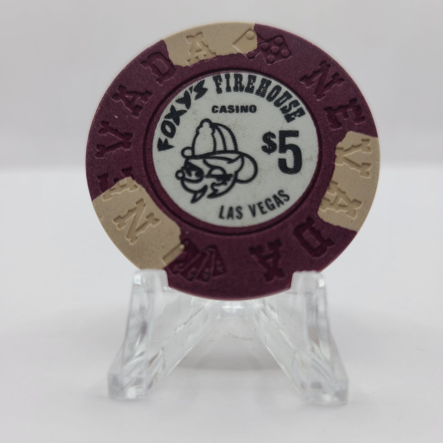 Foxy's Firehouse Casino Las Vegas Nevada 1976 $5 Chip N1629