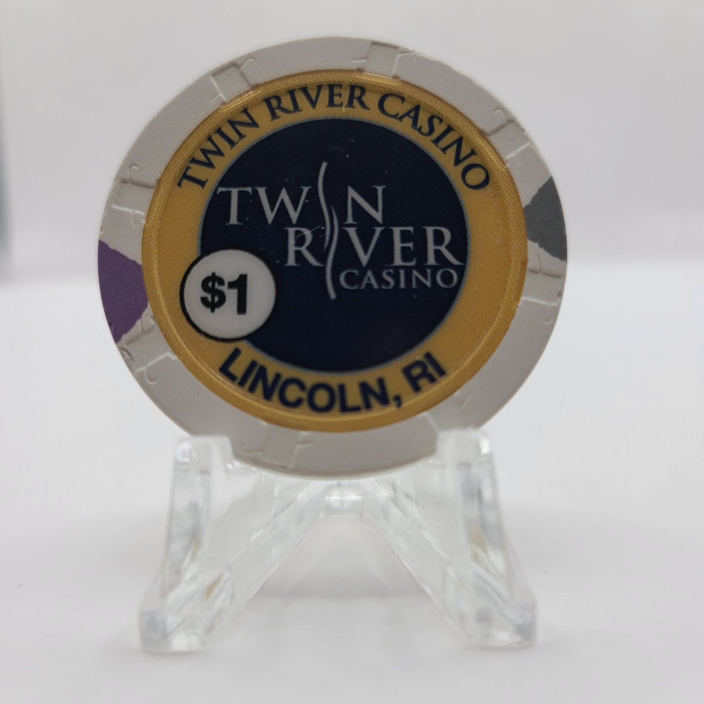 Twin River Casino Lincoln Rhode Island 2013 $1 Chip