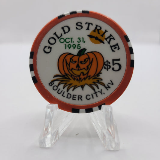 Gold Strike Inn Boulder City Nevada 1995 "Halloween" $5 Chip N0409