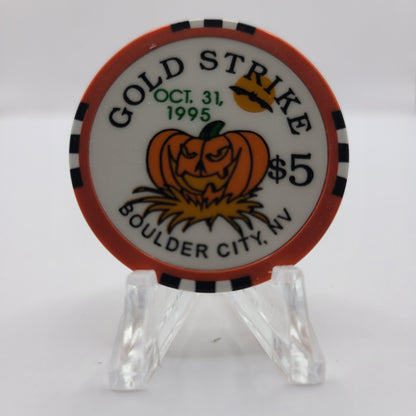 Gold Strike Inn Boulder City Nevada 1995 "Halloween" $5 Chip N0409