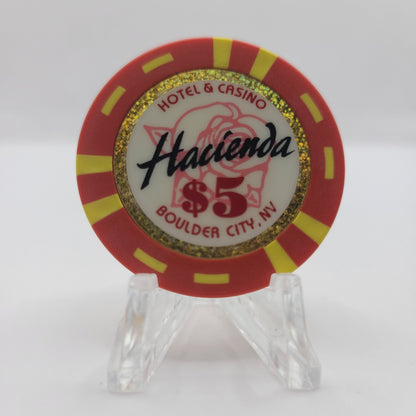 Hacienda Hotel Casino Boulder City Nevada 1999 $5 Chip V4412