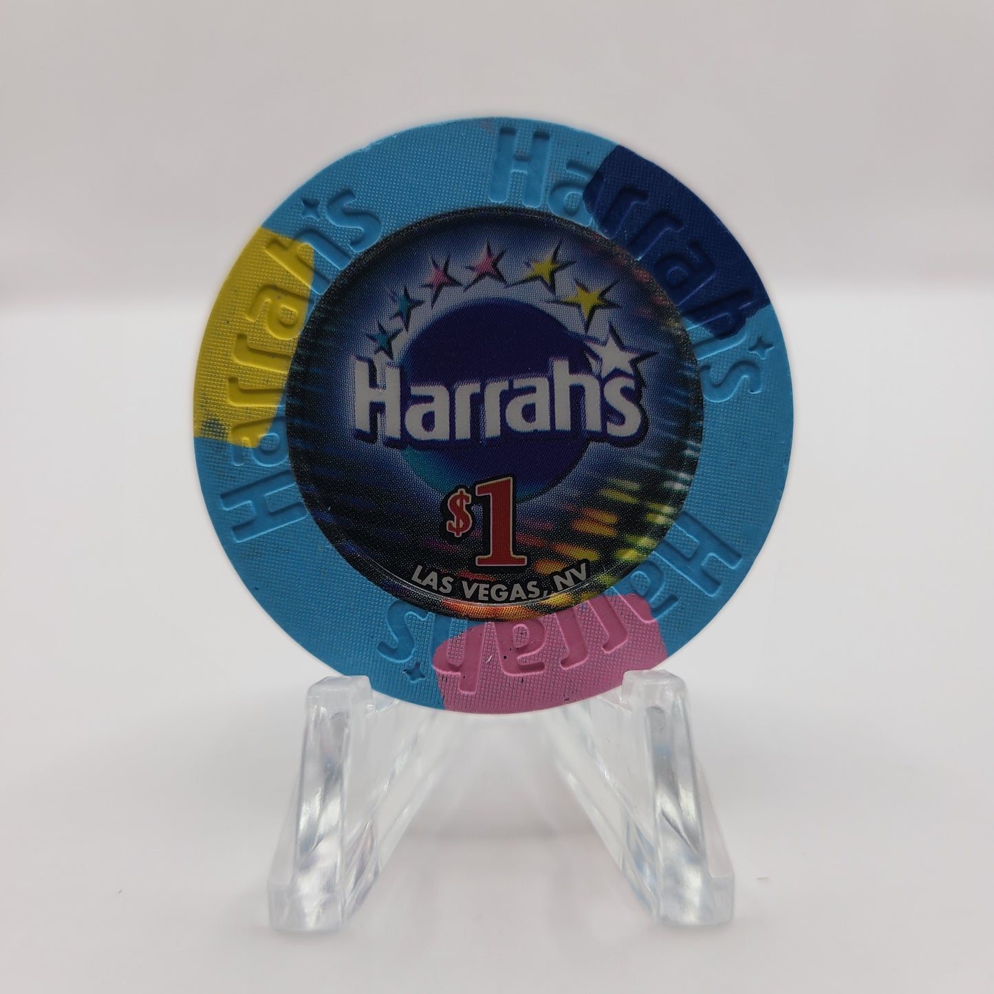 Harrah's Hotel Casino Las Vegas Nevada 2002 $1 Chip E0913