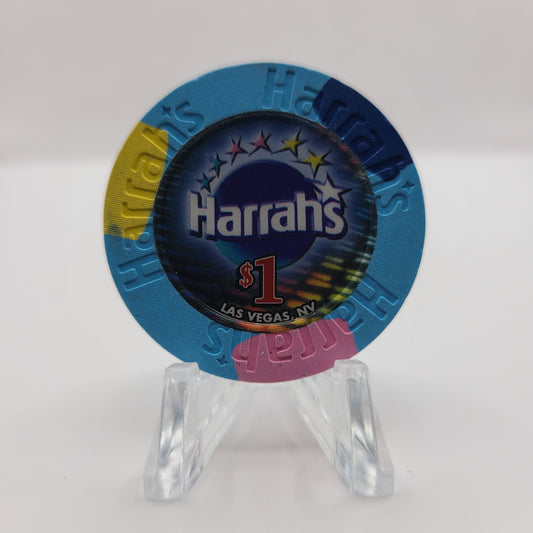 Harrah's Hotel Casino Las Vegas Nevada 2002 $1 Chip E0913