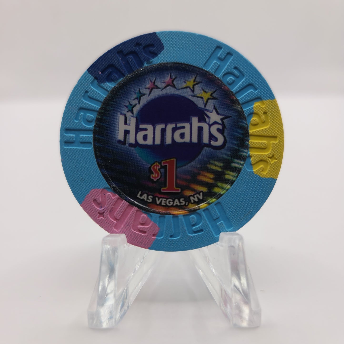 Harrah's Hotel Casino Las Vegas Nevada 2002 $1 Chip E0913