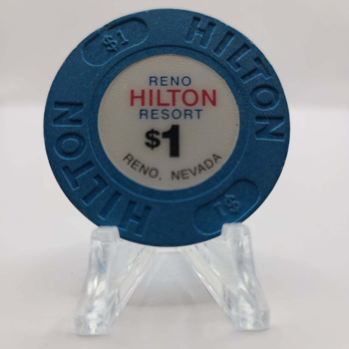 Hilton Resort Casino Reno Nevada 1999 $1 Chip V4554