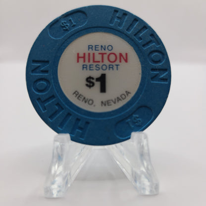 Hilton Resort Casino Reno Nevada 1999 $1 Chip V4554