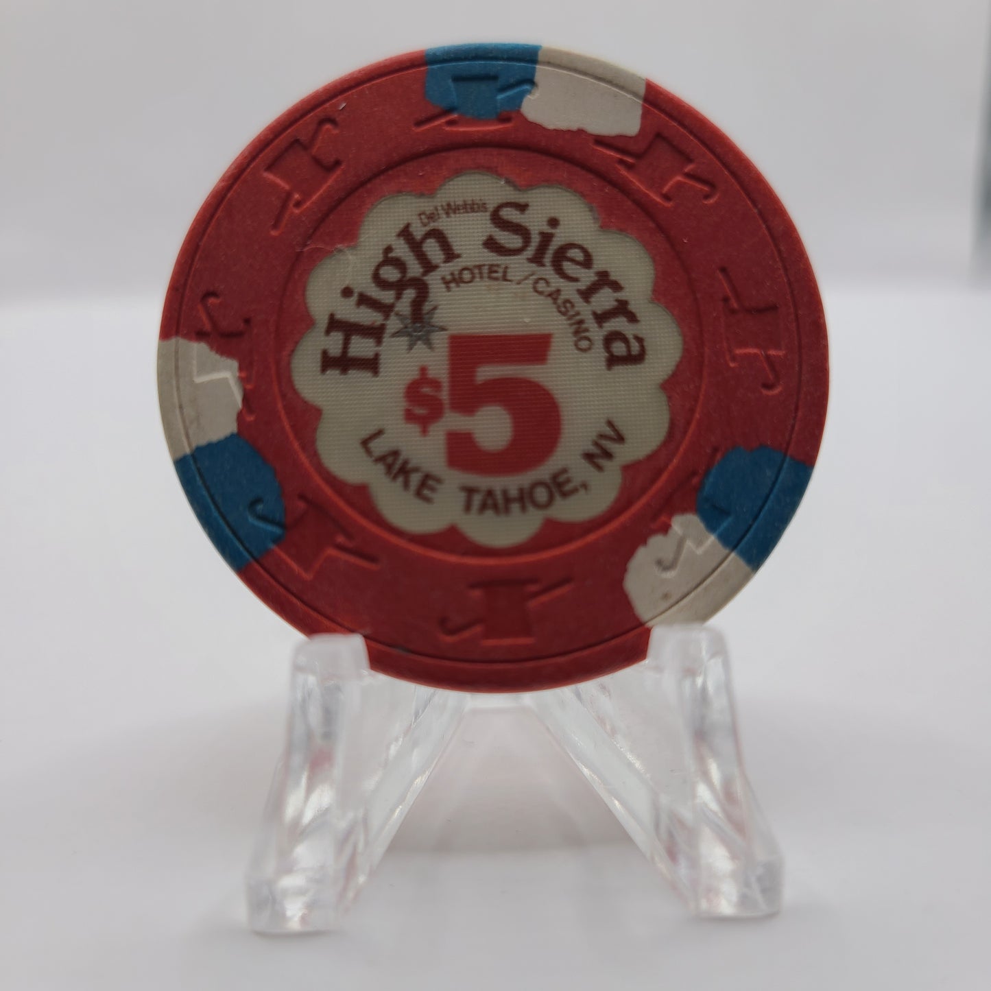 High Sierra Casino Lake Tahoe Nevada 1988 $5 Chip N5163